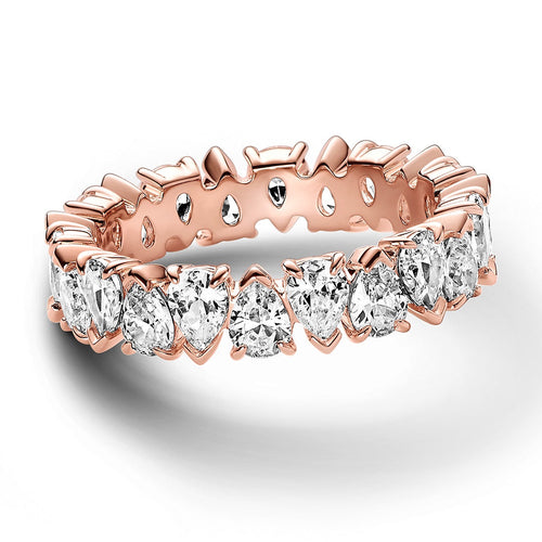 Alternating Sparkling Band Ring